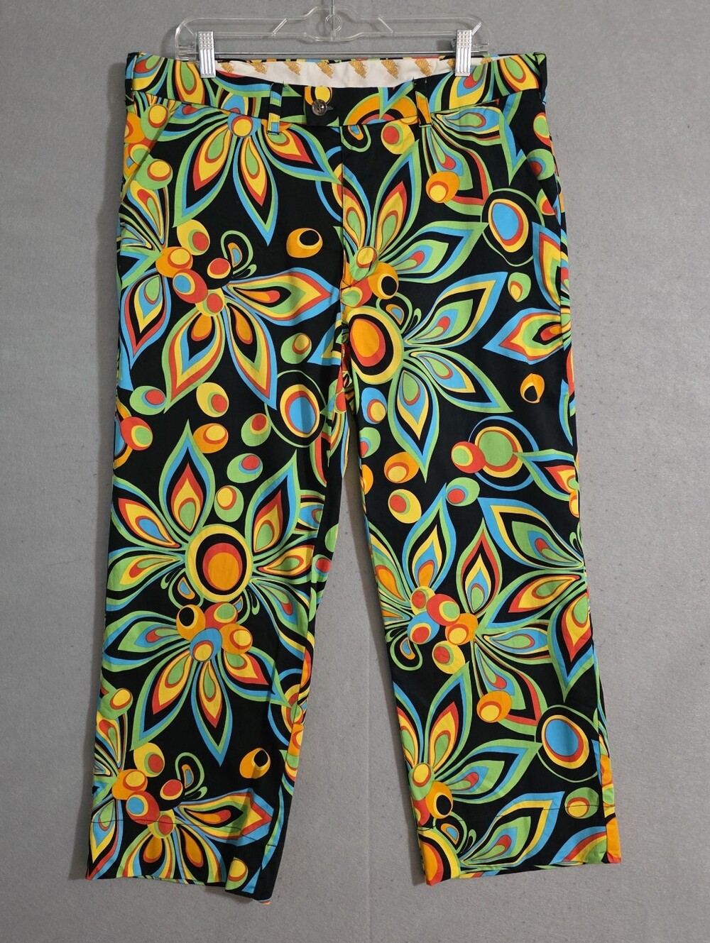 Loudmouth Mens Shagadelic Floral Golf Pants Size 38x26